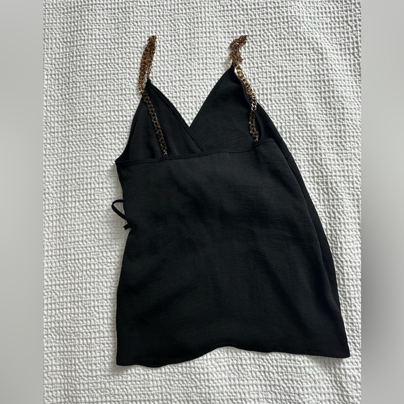 ASOS tortoiseshell straps wrap top - Picture 3 of 3